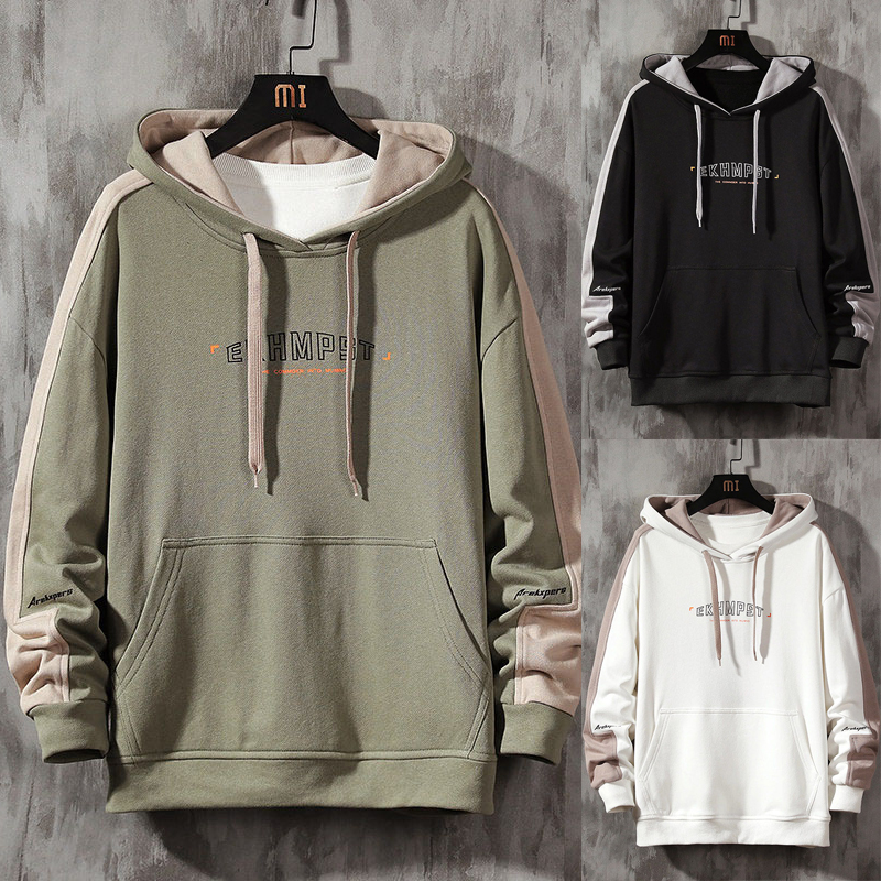 [ Giảm Giá Sốc ]  Áo Hoodie Nam Chui Đầu Có Túi Trước Bụng In Chữ EKHMPST Phong Cách Hàn Quốc Cá Tính Sành Điệu HHH TOP NAM 151C