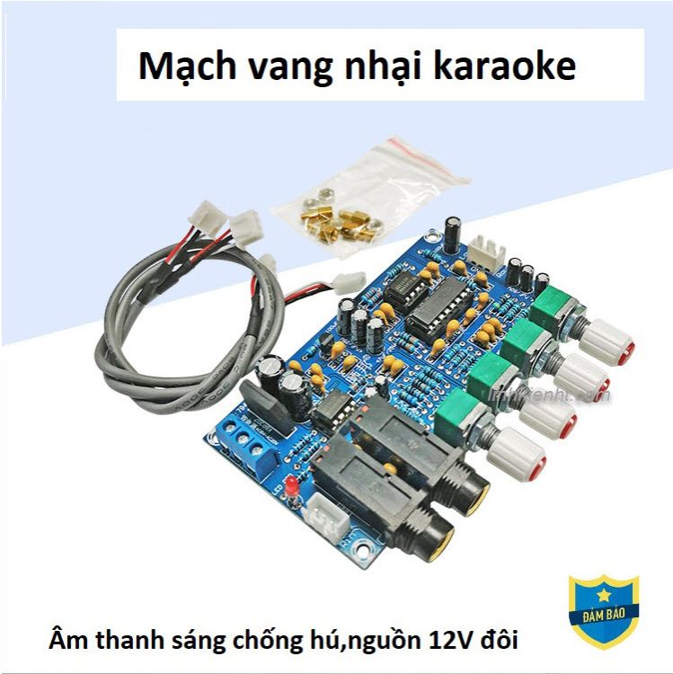 Mạch tạo tiếng vang PT2399 2399 mạch echo karaoke Full phụ kiện