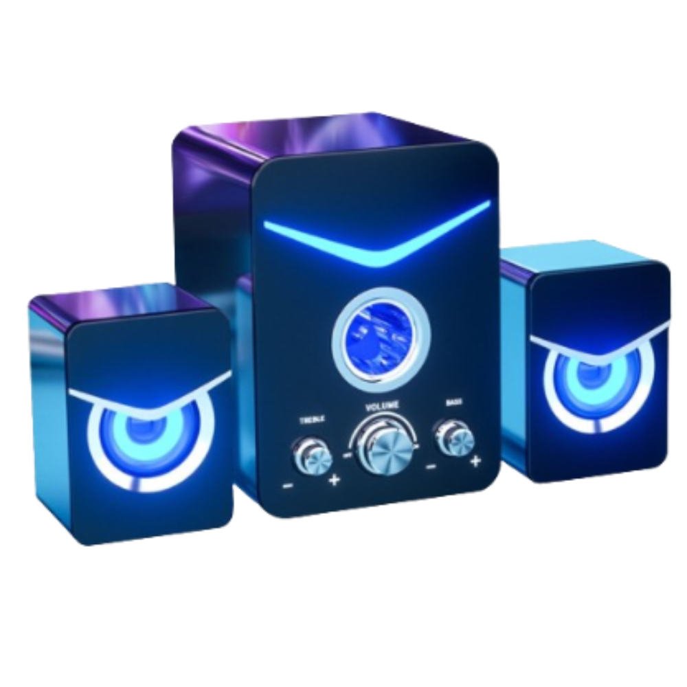 Csr20 d221 built-in 1-piece Bluetooth speaker with super bass and 2 satellite speakers for high quality sound