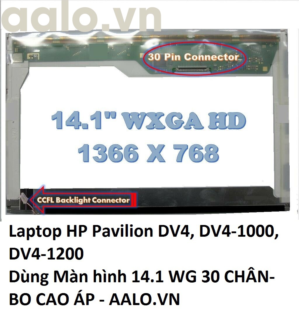 Màn hình laptop hp pavilion dv4, dv4-1000, dv4-1200