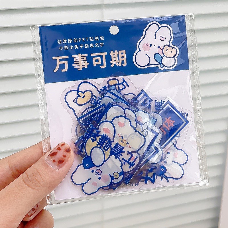 Gói 40 miếng sticker dán trang trí