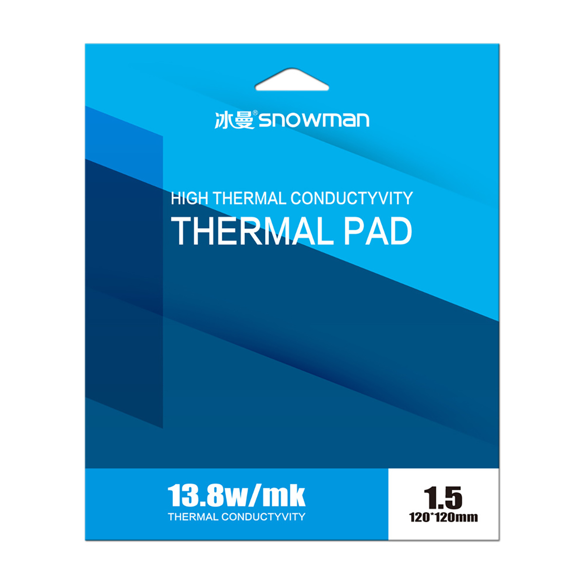 Miếng tản nhiệt cao cấp thermal pad snowman 13.8 w/mk chính hãng tản nhiệt gpu chipset ổ cứng ssd m.2 đối thủ của gelid