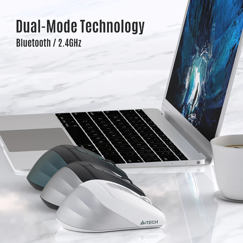 Chuột quang không dây dual mode 2.4Ghz & Bluetooth (Có thể sạc lại) - A4TECH FB35C