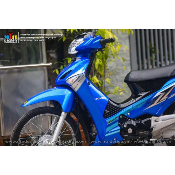 TEM RỜI mẫu zin Thái Wave 125i xanh - dán cho Future