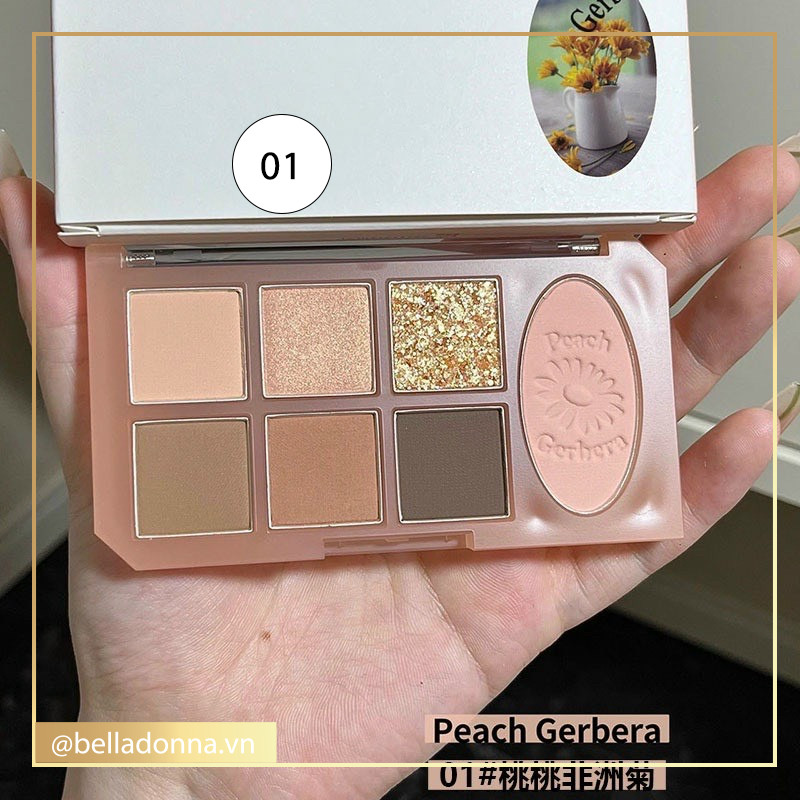Bảng phấn mắt 7 ô màu siêu trendy dikalu eye shadow 10g