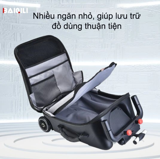 Vali có chỗ ngồi trẻ em, Vali kéo kiêm ghế ngồi cho bé chịu tải tối đa tới 50kg,Vali du lịch xách ta