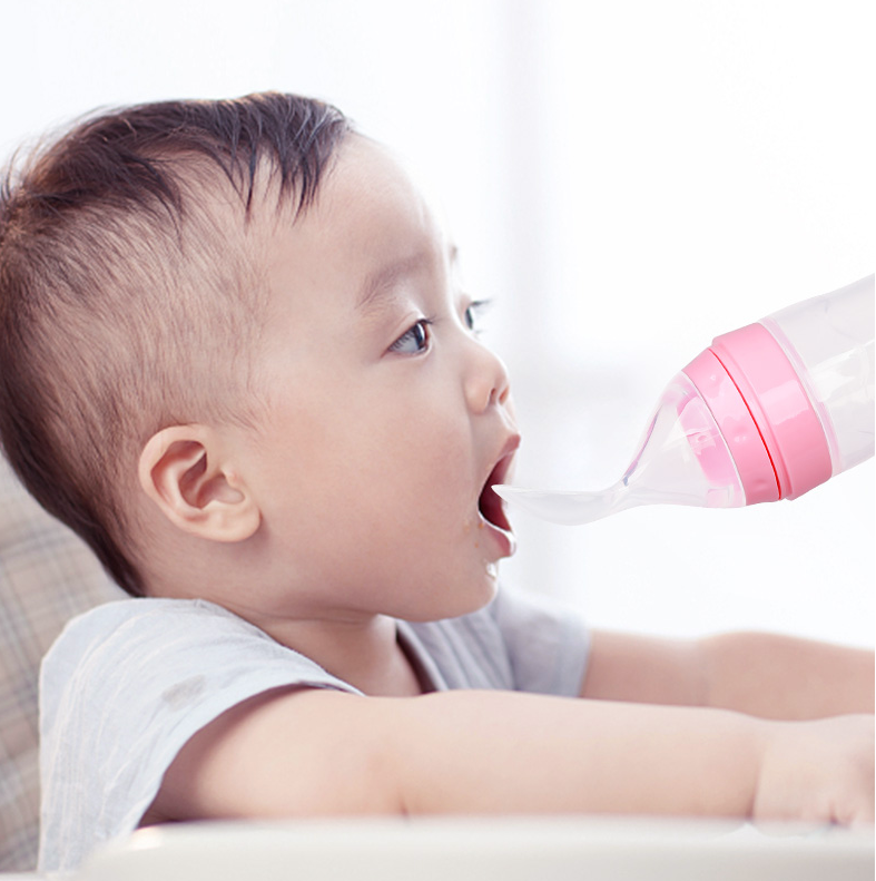 Bình thìa silicon ăn dặm cho bé 120ml