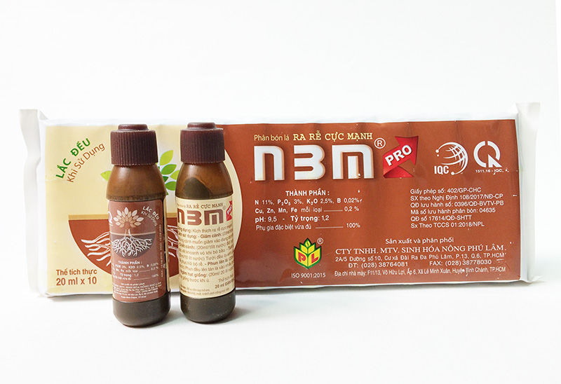 N3M Pro - Phân bón lá ra rễ cực mạnh, vĩ 10 lọ 20ml
