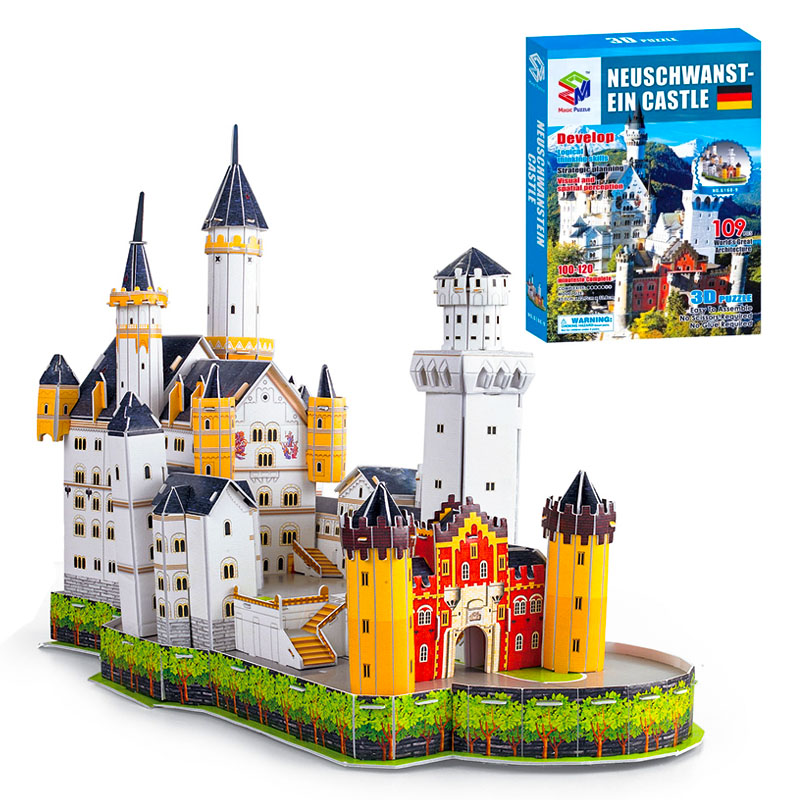 Mô hình giấy 3D - 9602 (G168-9) - Lâu Đài Neuschwanstein G168-9 [109 Chi Tiết]