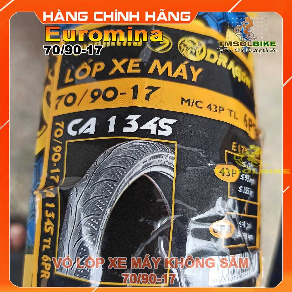 Vỏ lốp xe máy 70/90-17 không ruột