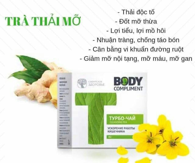 COMBO 5 HỘP TRÀ THẢO MỘC CLEANSING TEA BODY COMPLIMENT (GIẢM CÂN, THẢI ĐỘC HIỆU QUẢ)