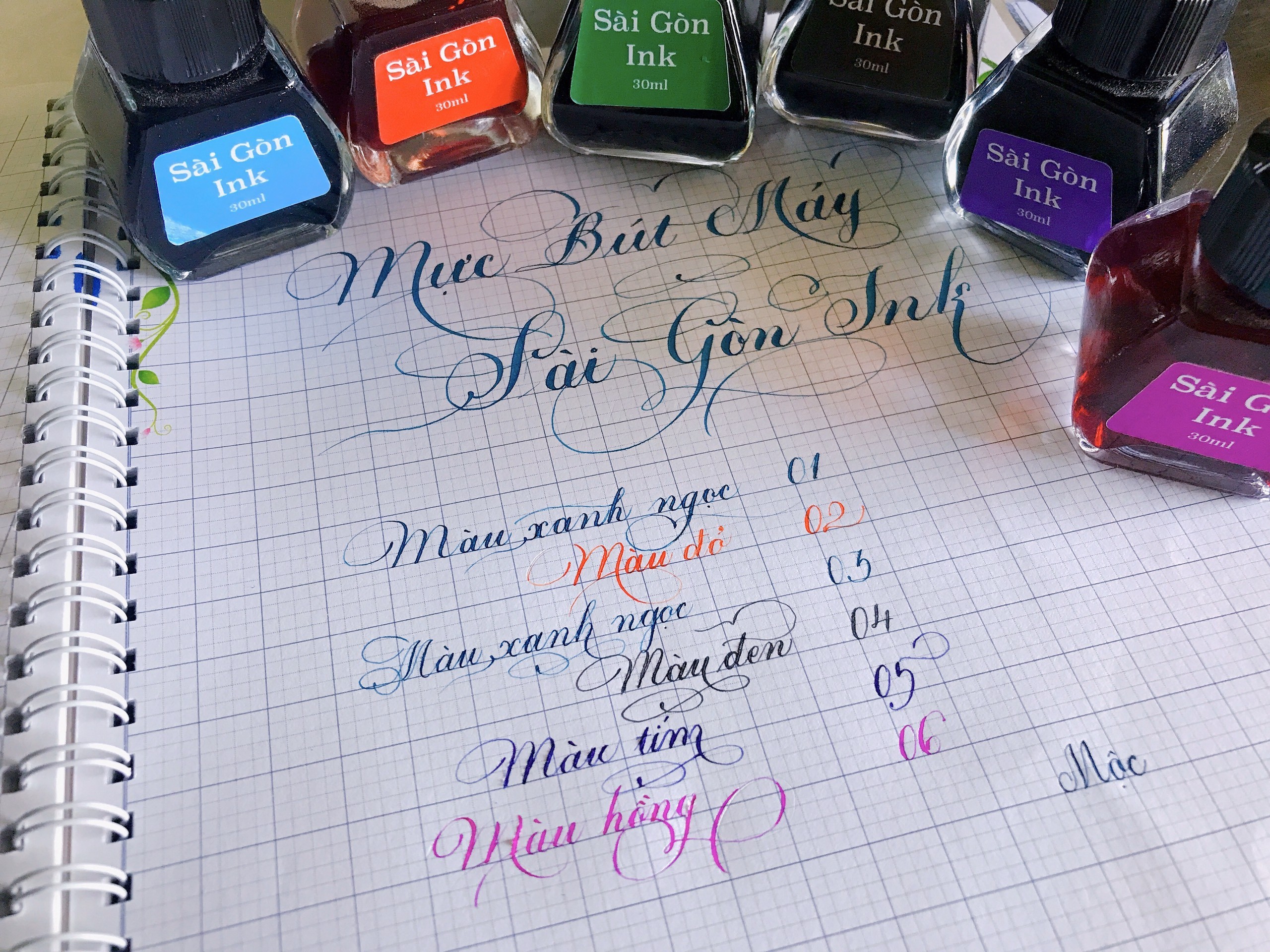 🍁 Mực Sài Gòn Ink lọ 30ml