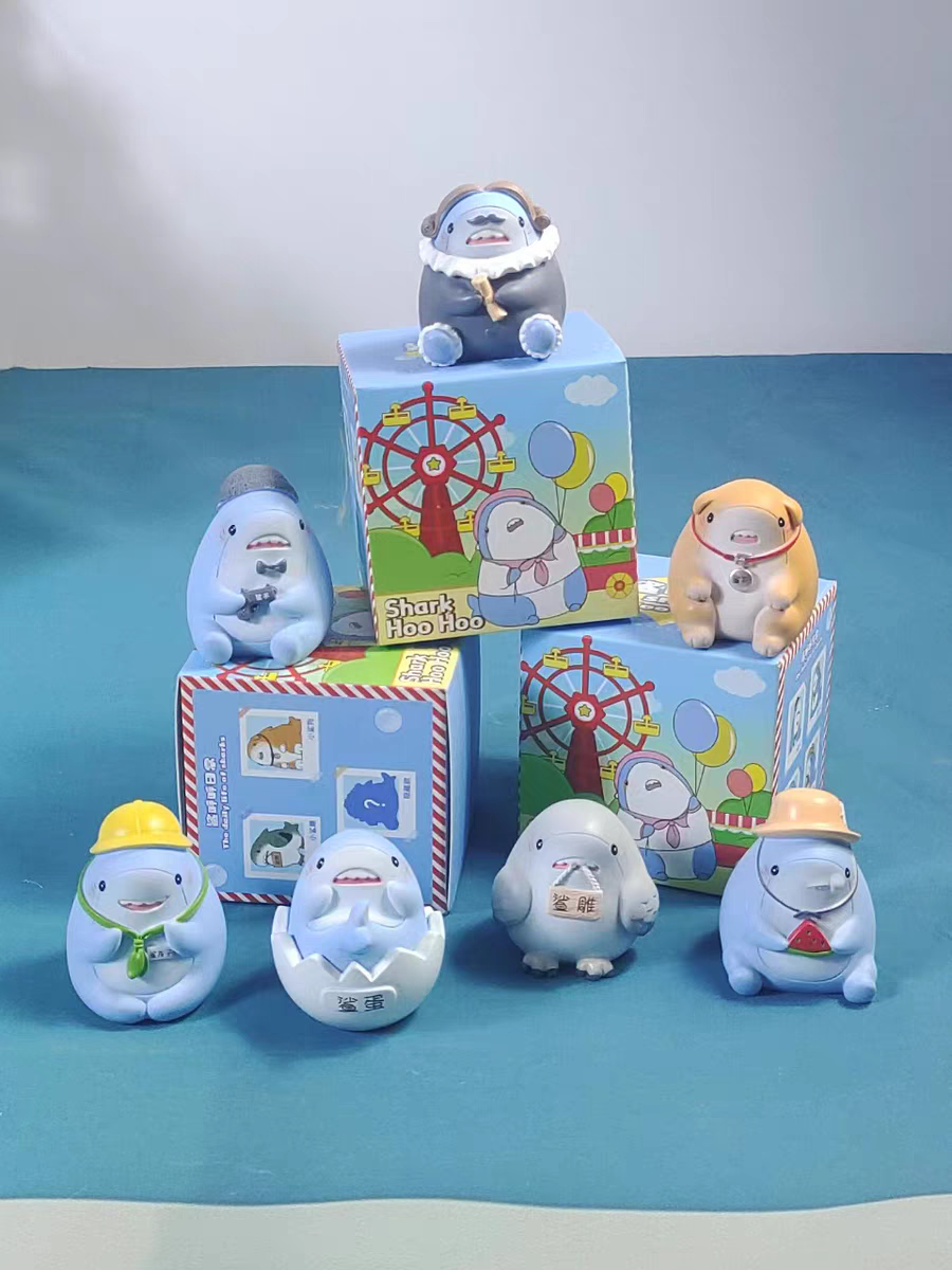 Blindbox Shark Hoo Hoo - Hộp mù mô hình cá mập cute