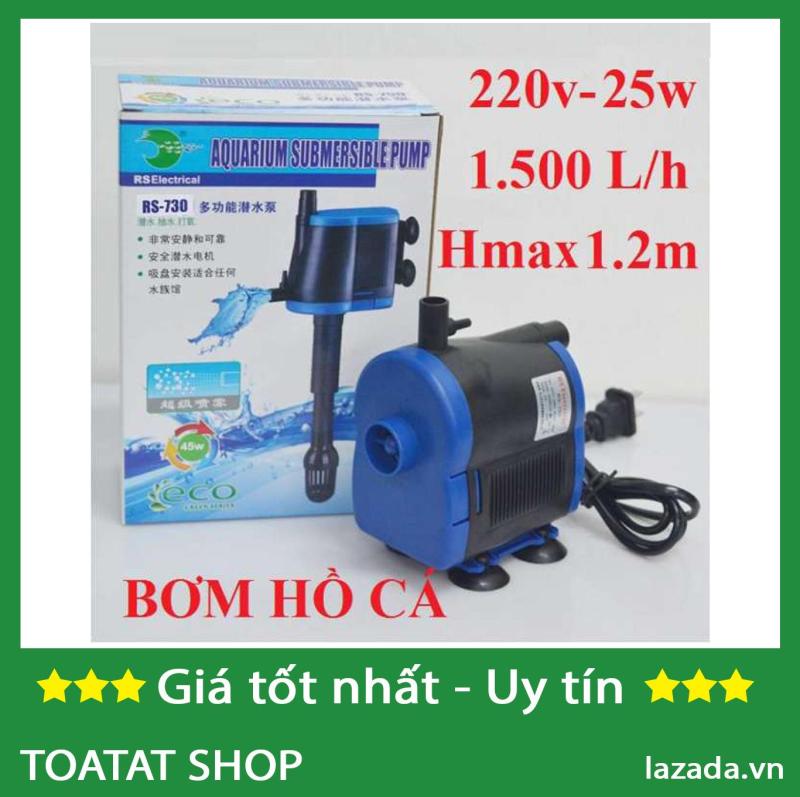 Bơm chìm hồ cá 25w/35w: Lọc - Khí - Tạo dòng chảy