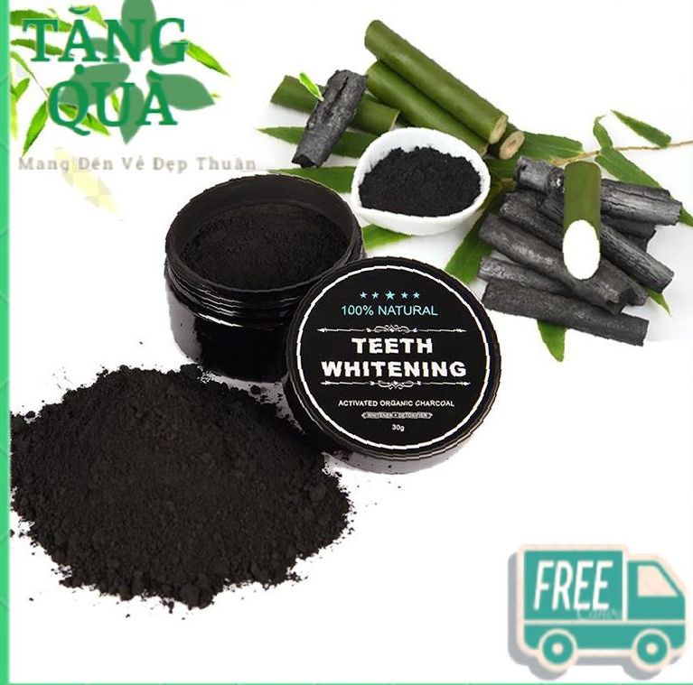 Bột Đánh Răng Hoạt Tính Than Tre Teeth Whitening 30gr