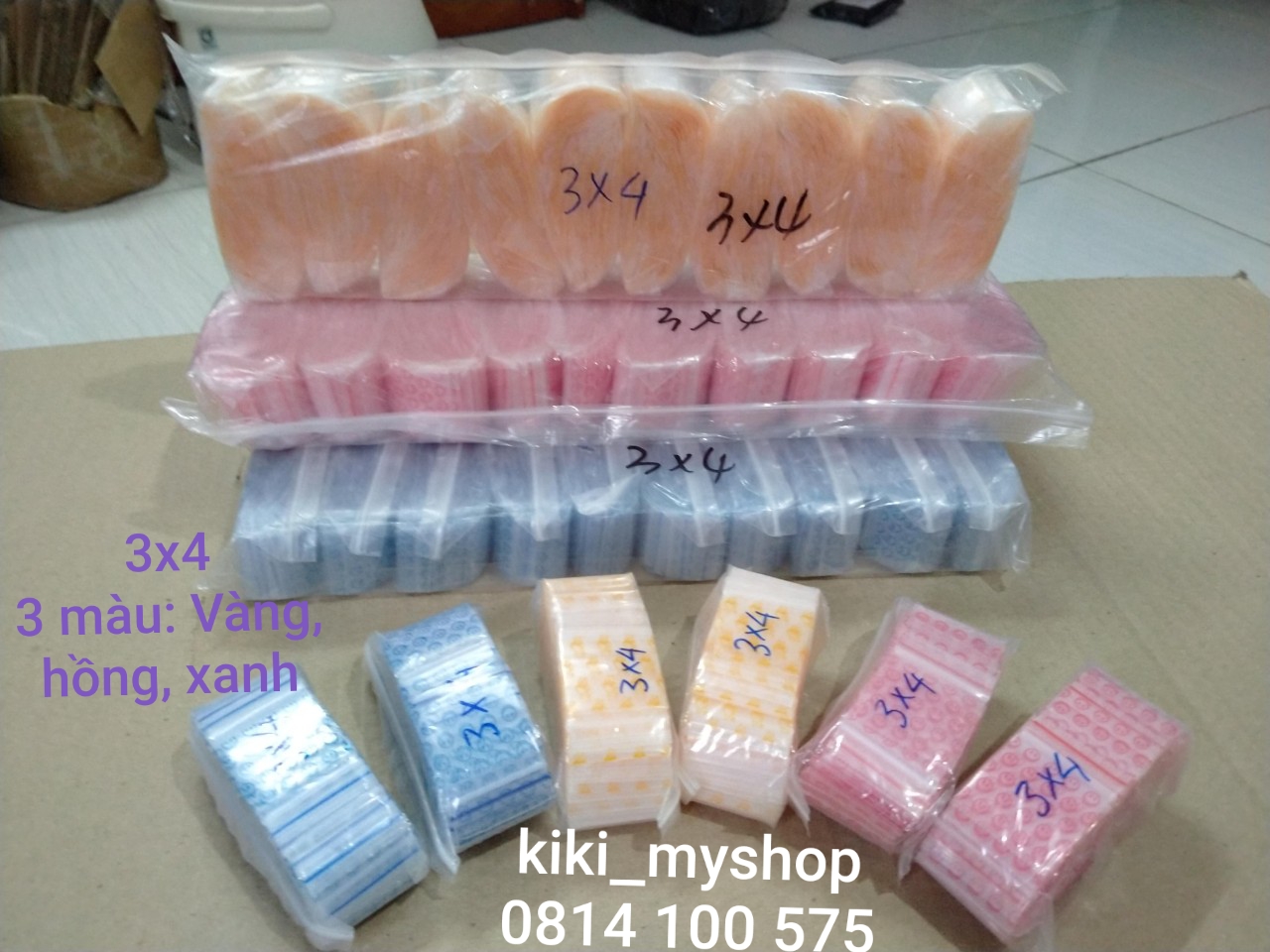 combo 500 cái túi zịp 2.5x2.5 cm dầy đẹp