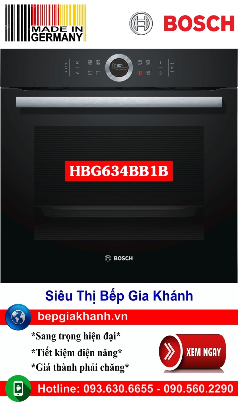 Bảng giá Lò nướng lắp âm tủ HBG634BB1B nướng 4D cao cấp nhập khẩu Đức, lò nướng, lò nướng điện, lò nướng điện đa năng, lò nướng mini, lò nướng bánh, lò nướng lock and lock, lo nuong, lo nuong dien da nang Điện máy Pico
