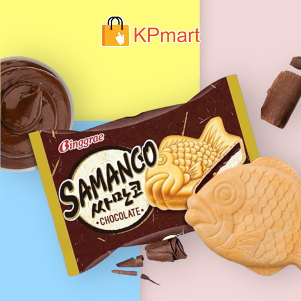 (GIAO HỎA TỐC HCM) Kem bánh cá socola Hàn Quốc Binggrae Samanco Chocolate 150ml