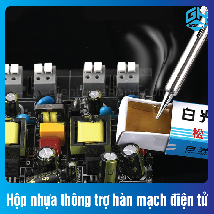 [1 Hộp] Hộp nhựa thông trợ hàn mạch điện tử