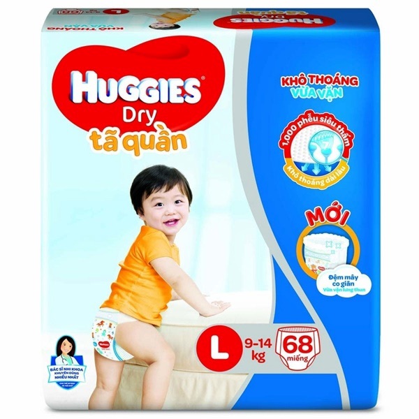 Tã/Bỉm Huggies quần M74 - L68 - XL62 - XXL56 -