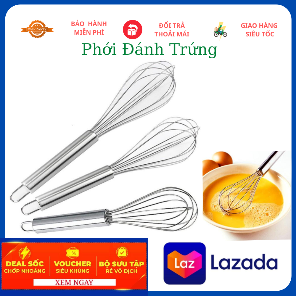 Phới Đánh Trứng - Trộn Bột Inox Cao Cấp