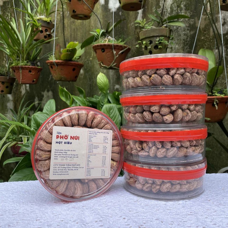 Hạt Điều Rang Muối (Điều A Cồ) Tiệm Phố Núi 500Gram