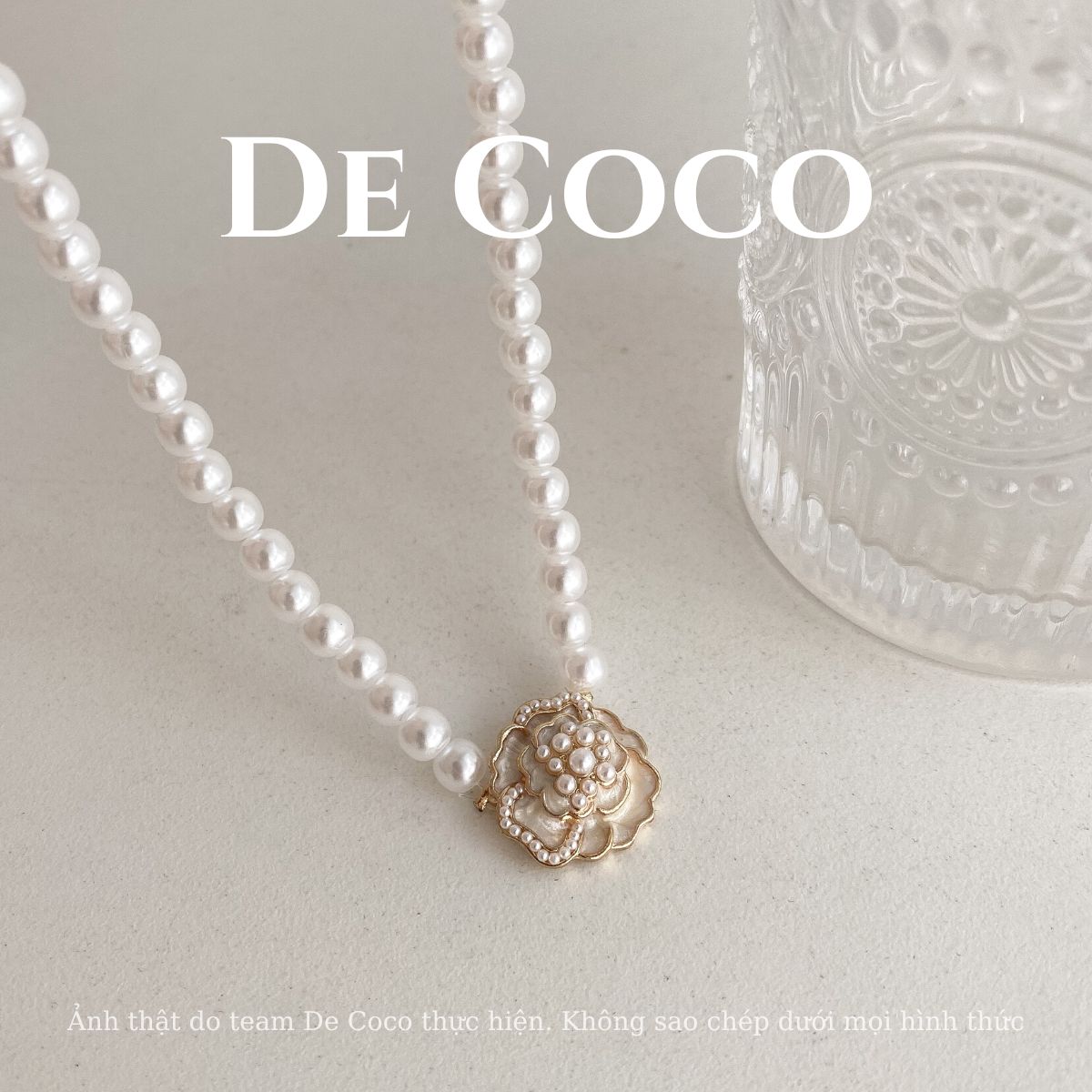 Vòng cổ choker ngọc trai Rosella De Coco