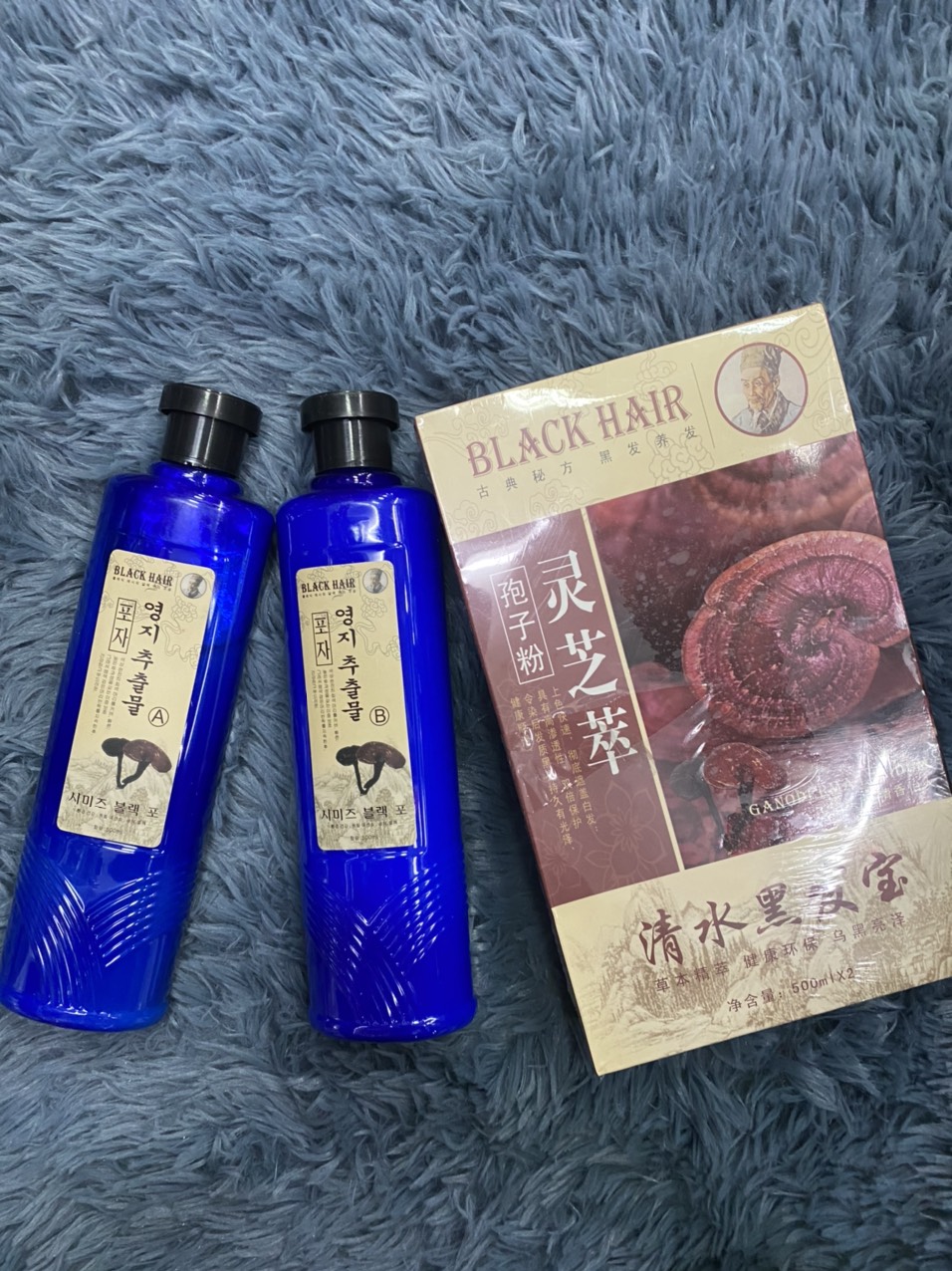 Nhuộm đen nấm linh chi