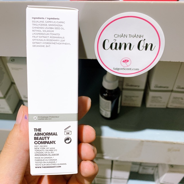 [HCM]Tinh Chất The Ordinary Retinol 0.2% In Squalane ( 30mL )
