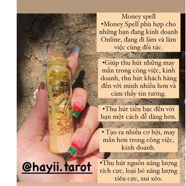 [ Spell Tiền Tài ] Lọ Spell Thu Hút Tiền có Quà Tặng