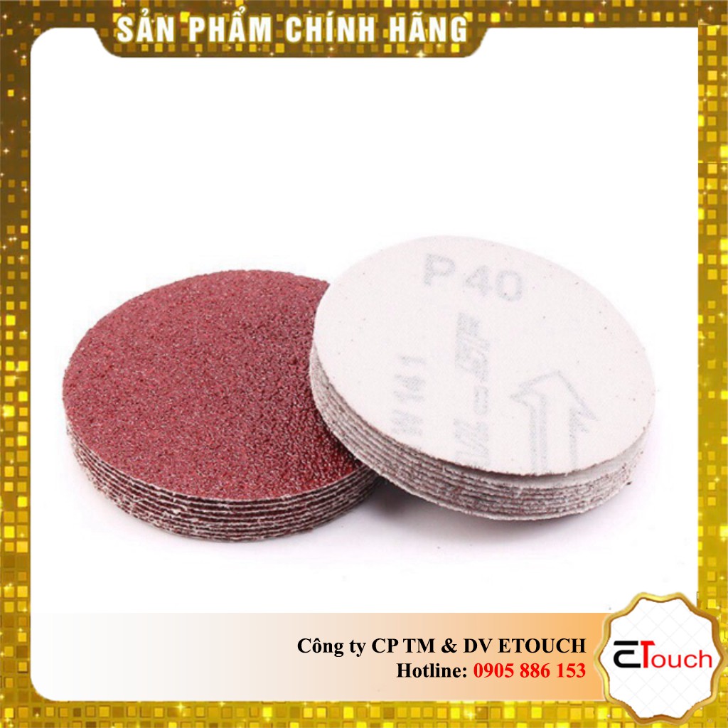 10 miếng Giấy Nhám Tròn 100mm ( Hạt cát từ 40 đến 600)