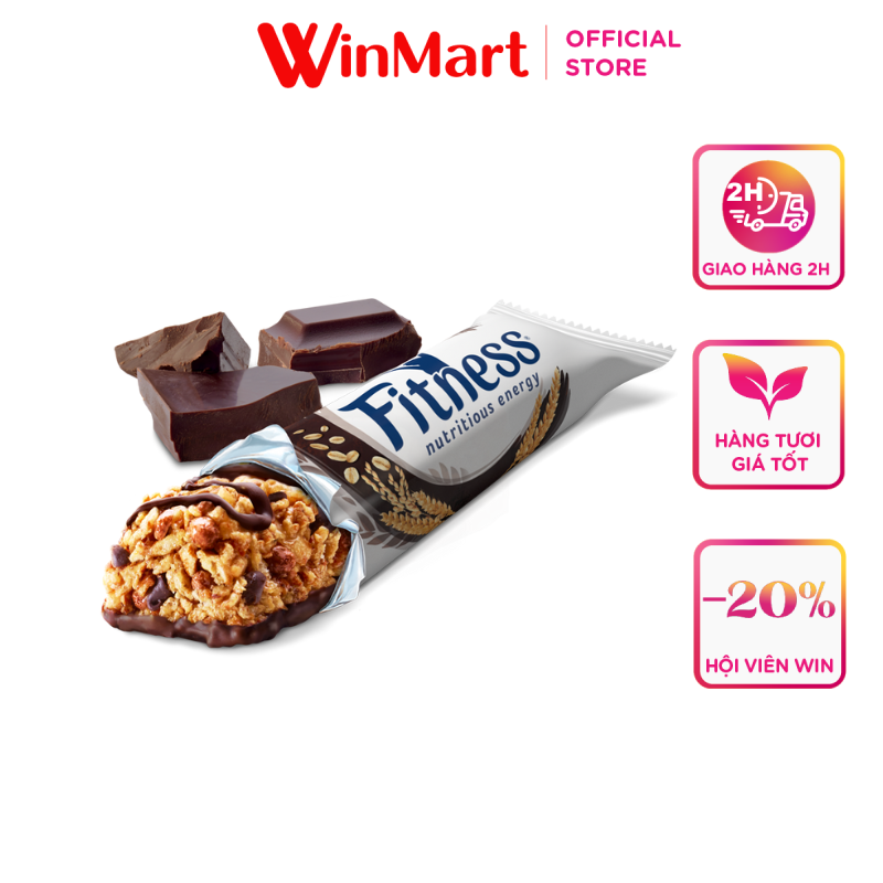 [Siêu thị WinMart] - Ngũ cốc Fitnesse thanh vị socola gói 23.5g