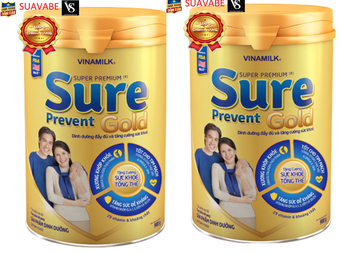 Bộ 2 sữa bột VINAMILK Sure Prevent 900g x 2
