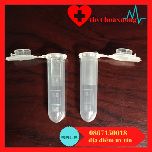 [giá rẻ] Ống ly tâm 2ml đáy tròn -ống Eppendorf 2ml - Túi 500 cái