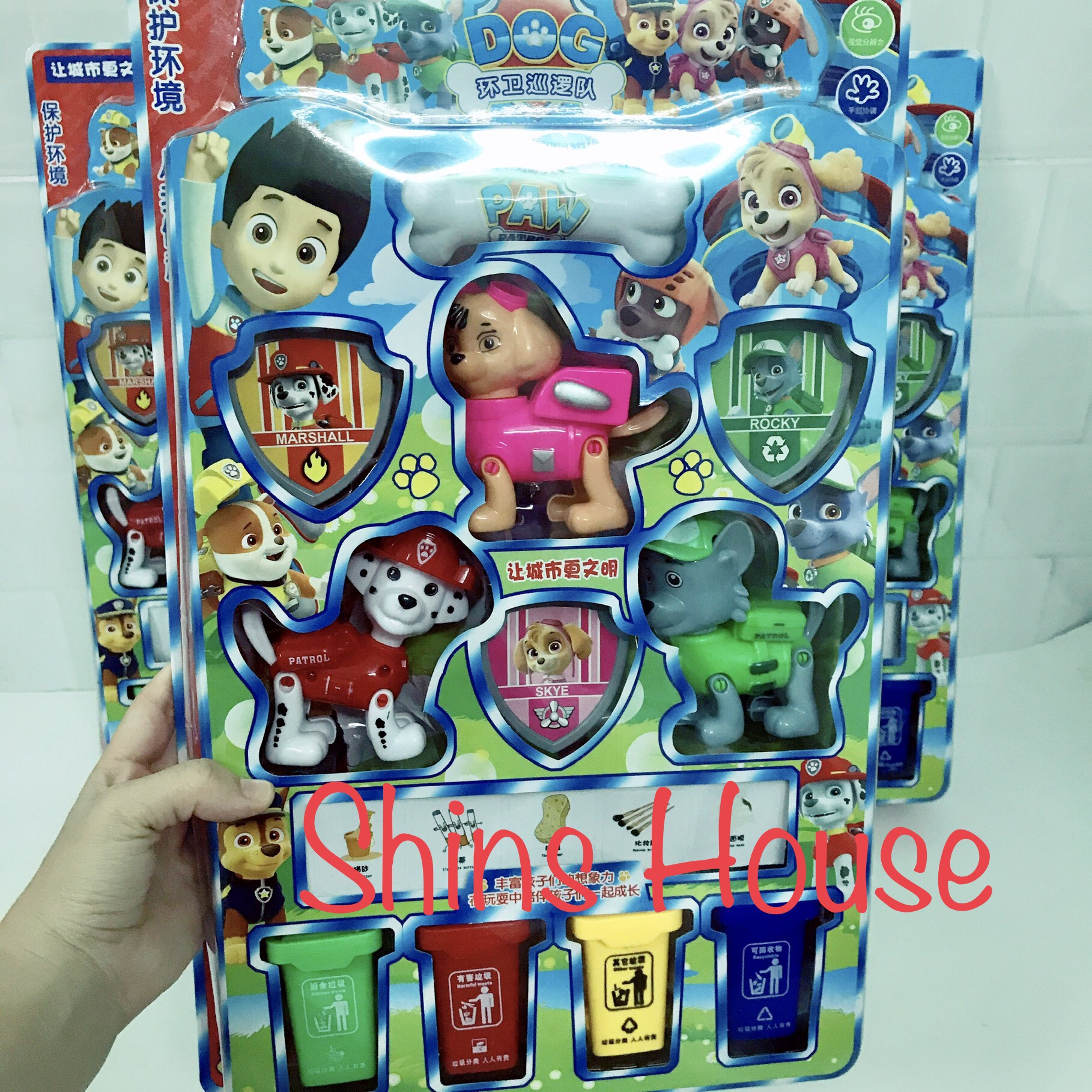 🎡 CHÓ CỨU HỘ 🎡 KÈM THÙNG RÁC - ĐỒ CHƠI CHO BÉ
