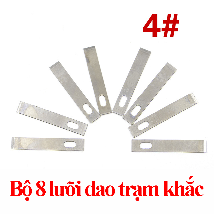 Bộ 8 lưỡi dao khắc đa năng (lưỡi vuông)