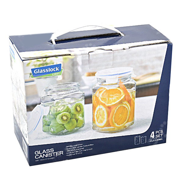 Bộ 02 hũ thủy tinh 1500ml + 2000ml