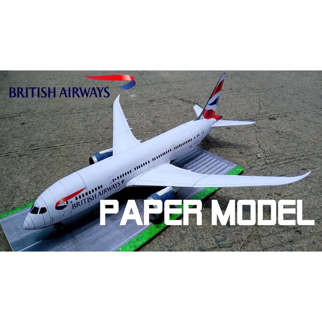 Mô hình giấy máy bay Boeing 747-400