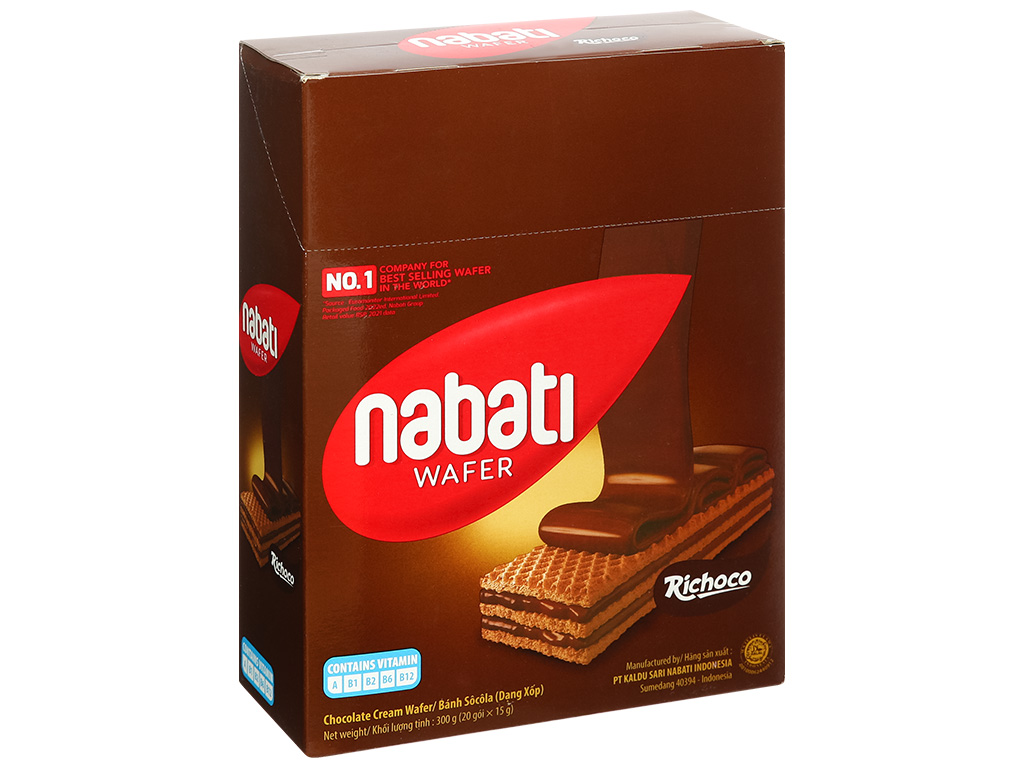 Hộp bánh kem xốp Nabati vị Socola 300g
