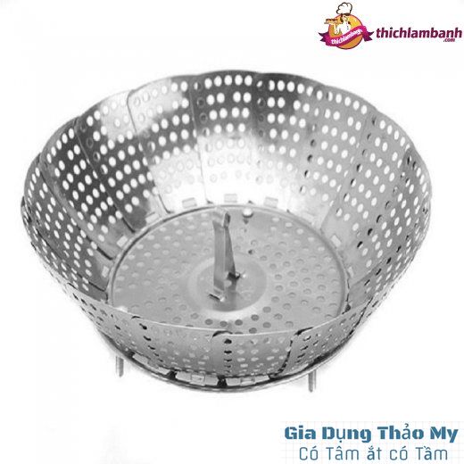 Vỉ hấp inox xòe, gấp gọn đa năng