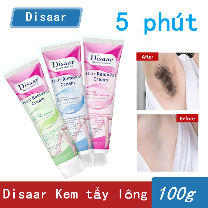 [HCM]Kem Tẩy Lông Disaar Silk Fresh 100ml Dành Cho Mọi Loại Da