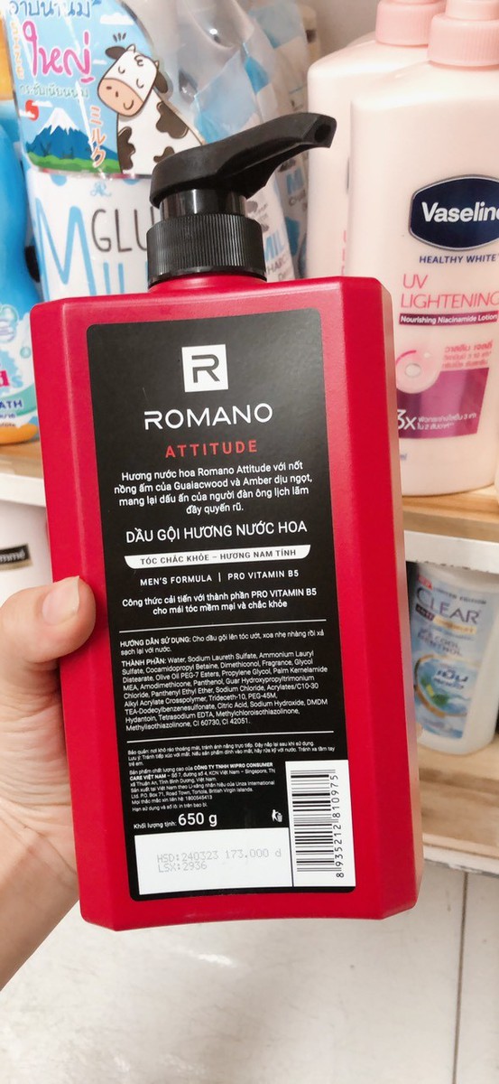 Dầu gội Romano Attitude 650g