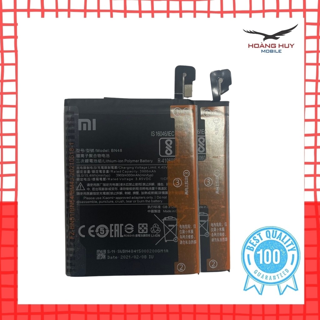 Pin xiaomi redmi note 6 pro bn48 dung lượng 4000mah hàng zin nhập khẩu bảo hành 6 tháng 1 đổi 1123123
