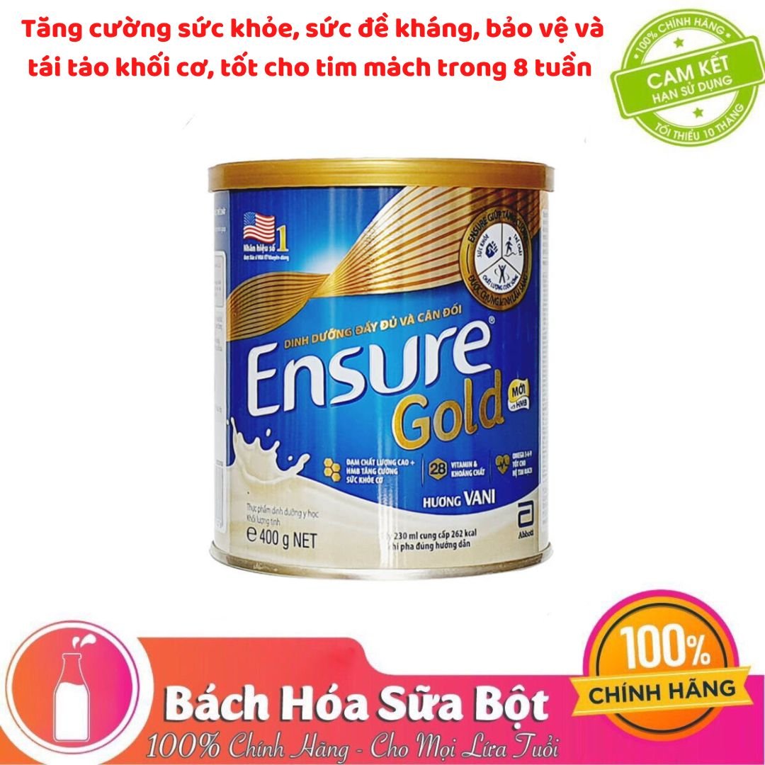 Sữa bột Ensure Gold Abbott Hương Vani (HMB) 400g