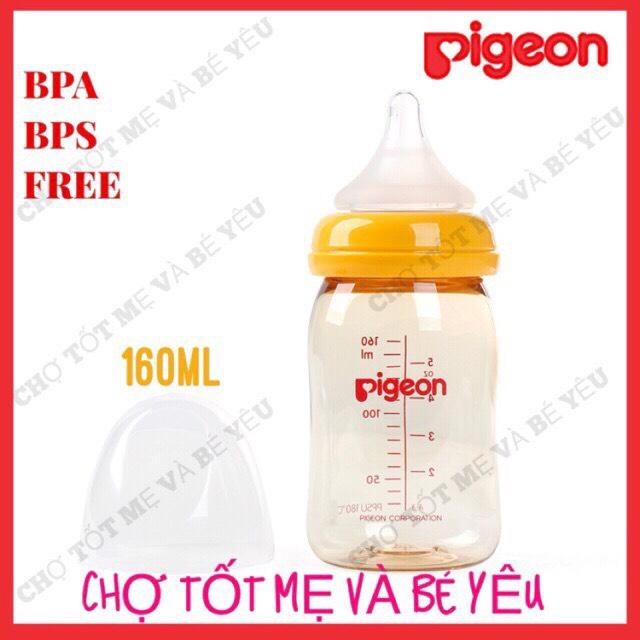 Bình sữa cổ rộng pigeon 160ml ppsu