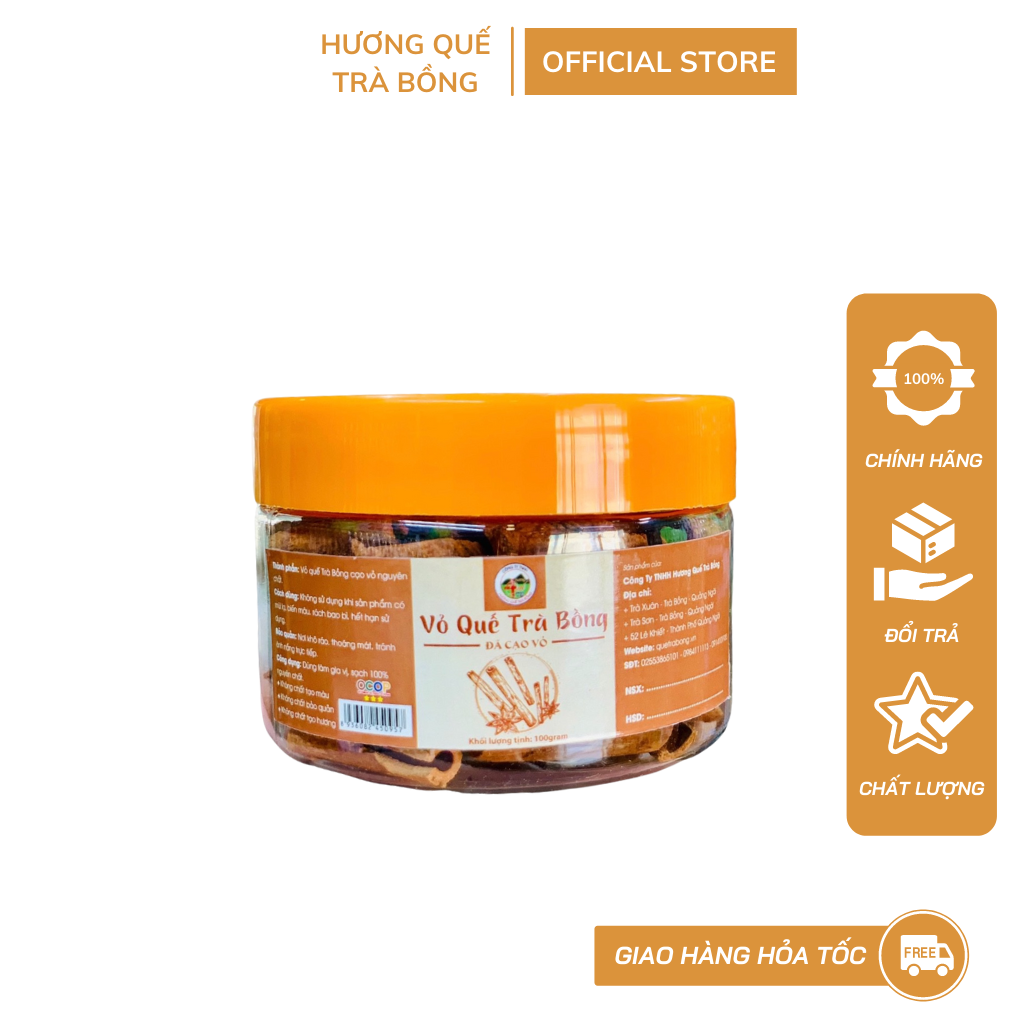 Quế Cạo Vỏ Hộp 100 gram