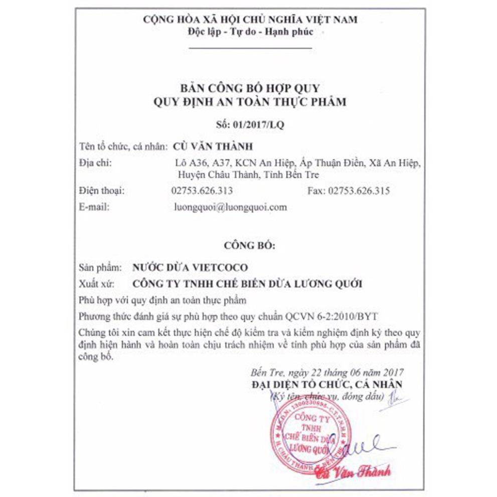 (DẦU ĂN) Dầu Dừa Tinh Luyện Vietcoco 2L - 1 LÍT