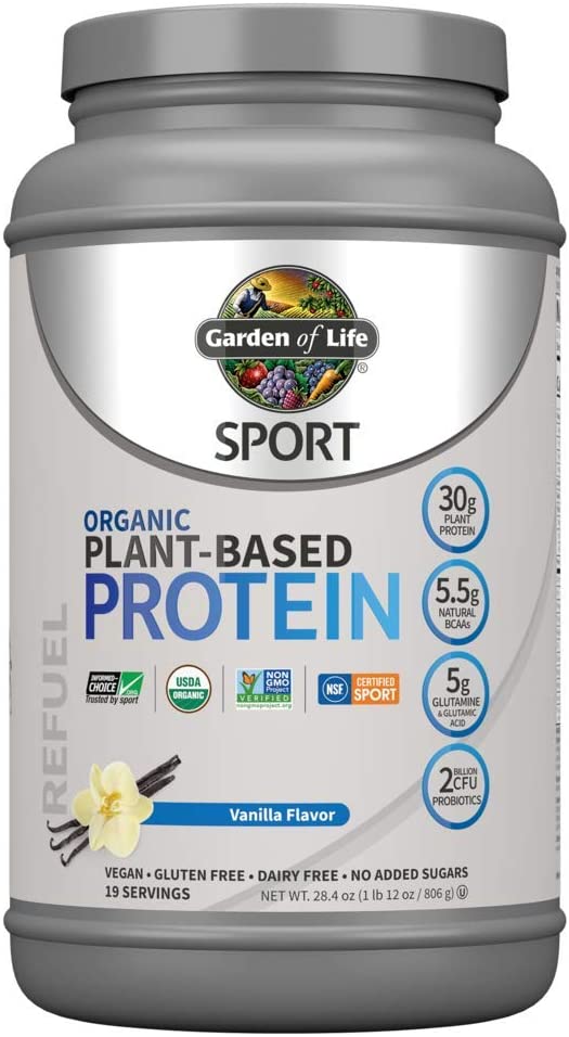 HCMGarden Of Life Sport Organic Plant-Based Protein Vanilla 28.4oz