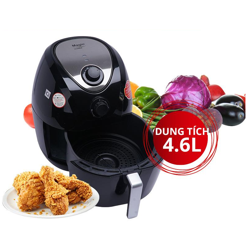 [HCM]NỒI CHIÊN KHÔNG DẦU MAGIC A-78N 4.6 LÍT