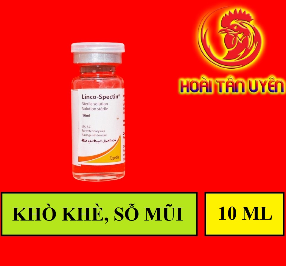 LINSPEC MỸ khò khè, sỗ mũi, tang cho gà đá 10ml